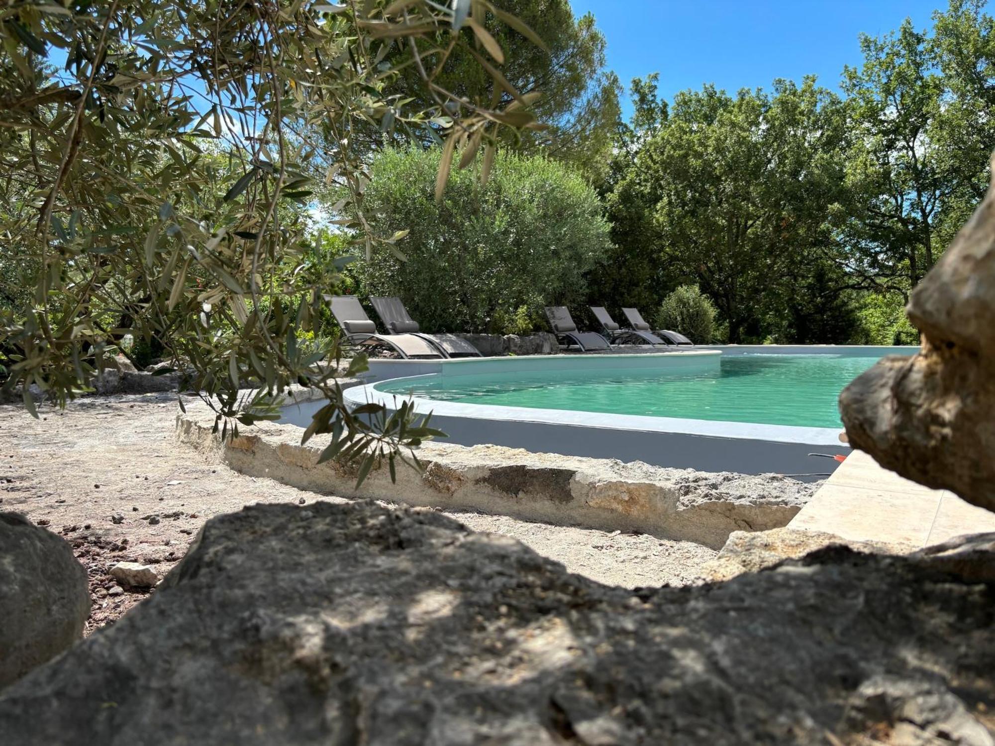 Maison Pour 12P, Piscine A Debordement Chauffee D'Avril A Octobre Inclus Ruoms Kültér fotó