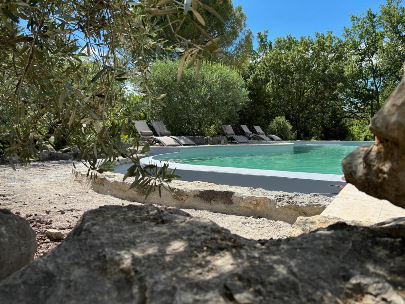 Maison Pour 12P, Piscine A Debordement Chauffee D'Avril A Octobre Inclus Ruoms Kültér fotó